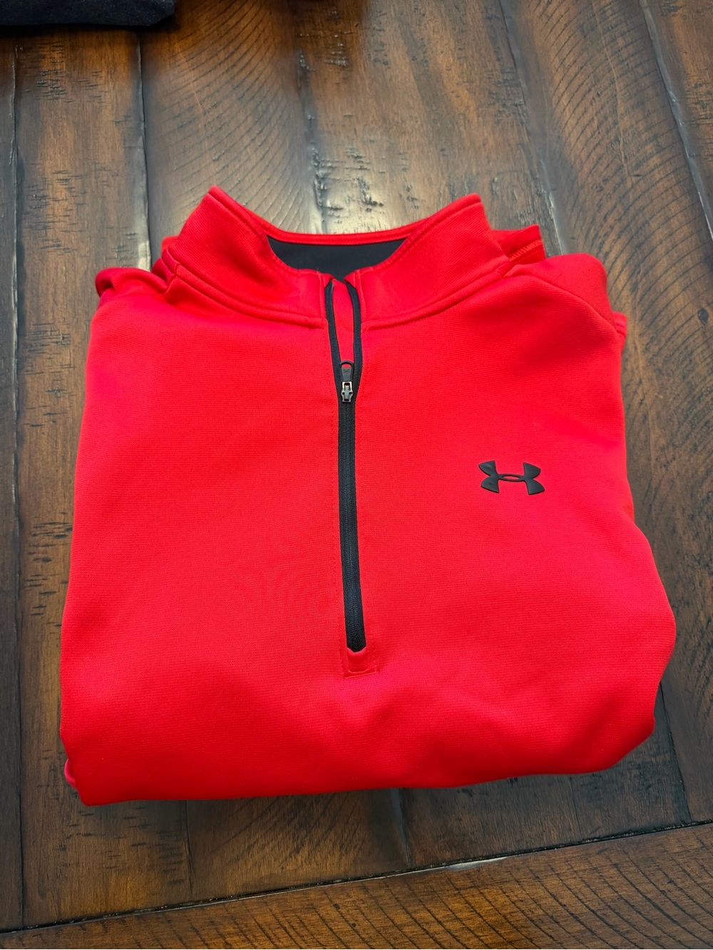 Under Armour Red Quarter-Zip Performance Pullover